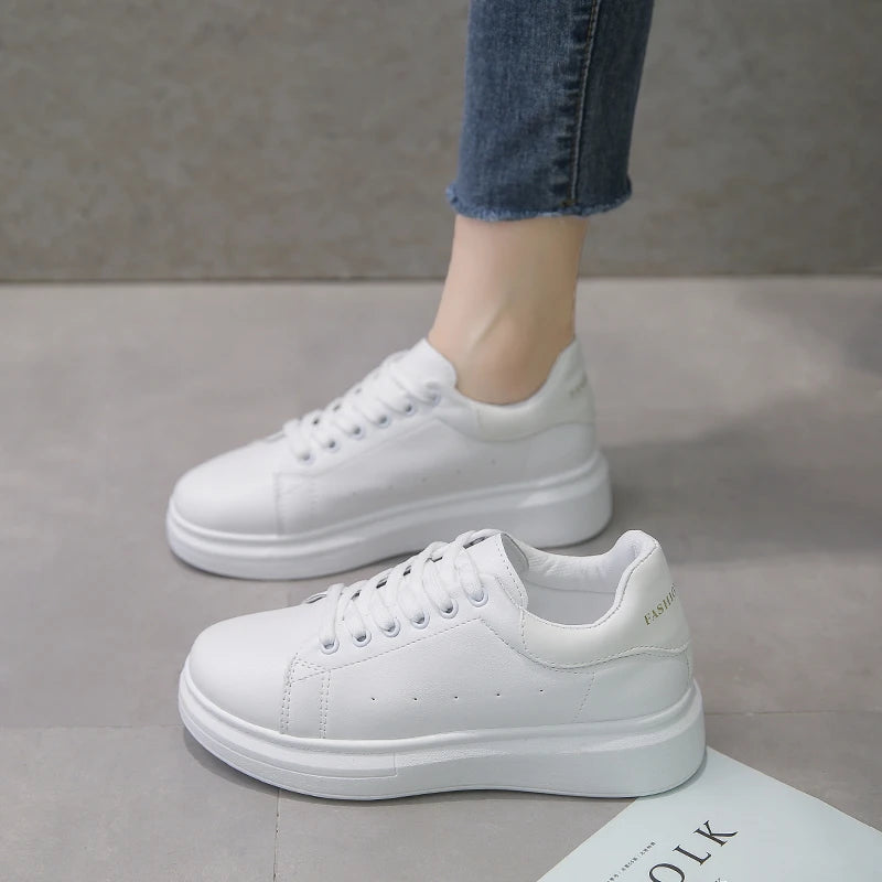 Spring and Autumn Fashion New PU Breathable Casual Women's