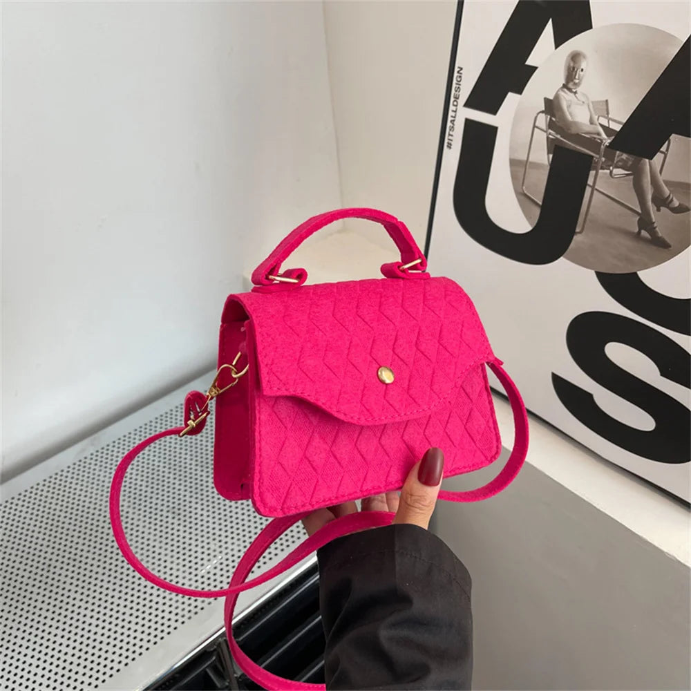 Design Ladies Underarm Bag Clutch Solid Color Female Totes Handbag
