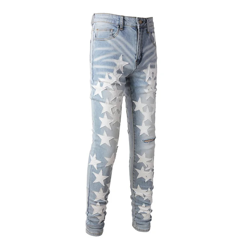 Designer Amiri Streetwear Ripped Jeans