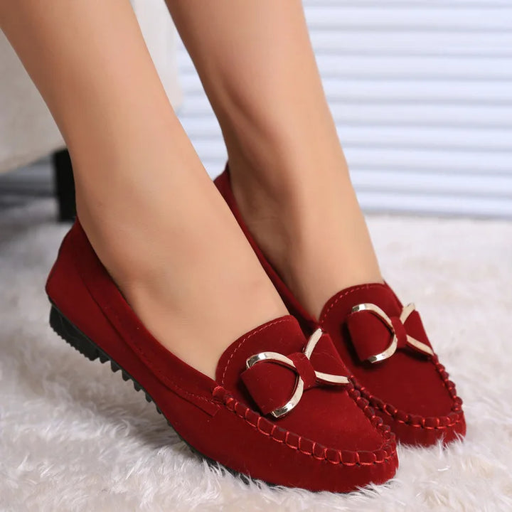 Ladies Elegant Butterfly-Knot Comfortable Shoes Women Soft Classic Office Shoes
