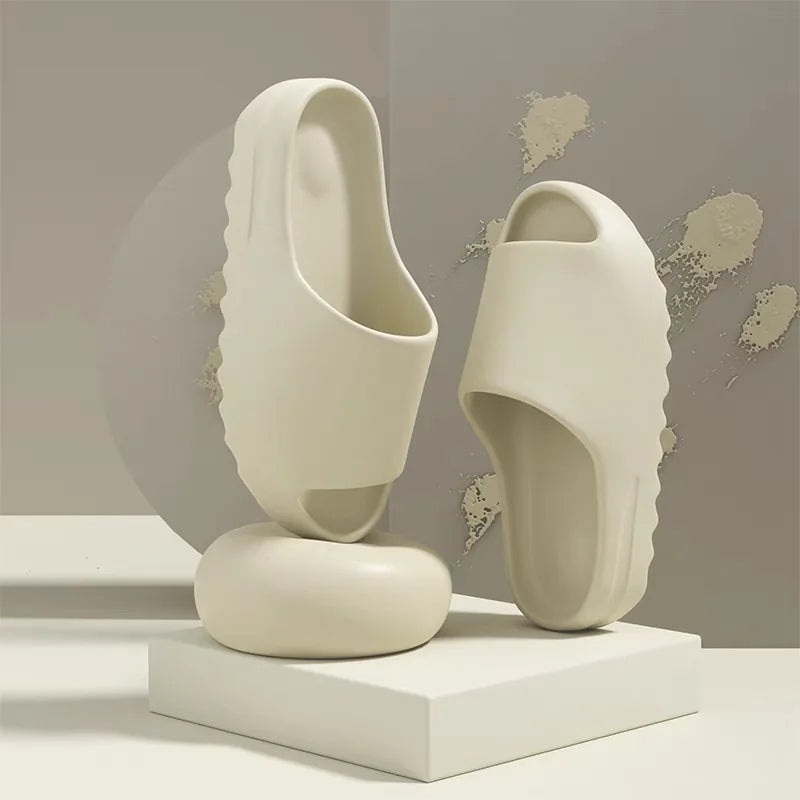 Casual Platform Slides Summer Beach Slippers EVA Hollow Sports House Shoes