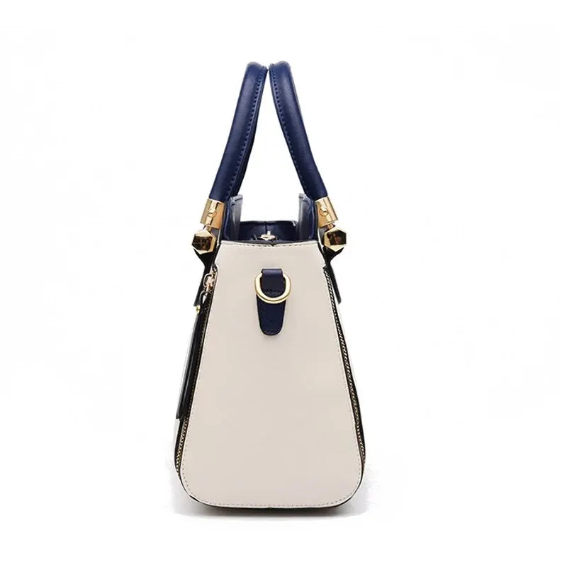 Striped Crossbody Bag, Women's Elegant Office & Work Purse