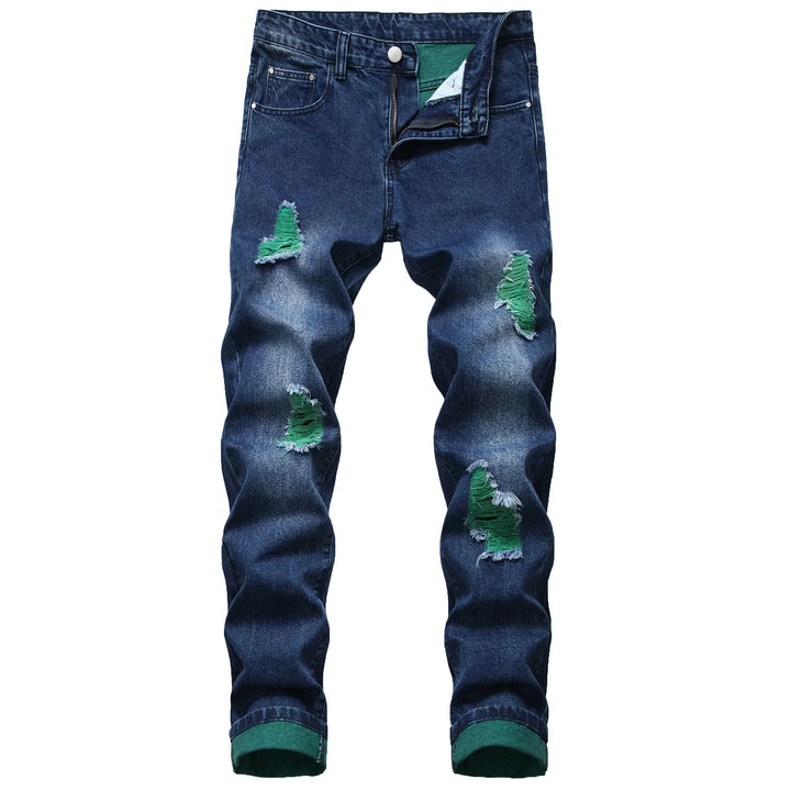 High Quality Men Casual Jeans Paint Designer