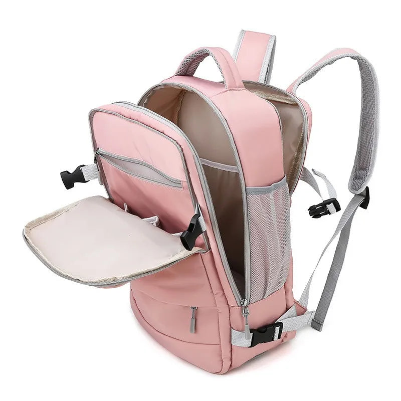 Travel Backpack Waterproof Anti-Theft Casual Bag with Luggage Strap & USB Charging