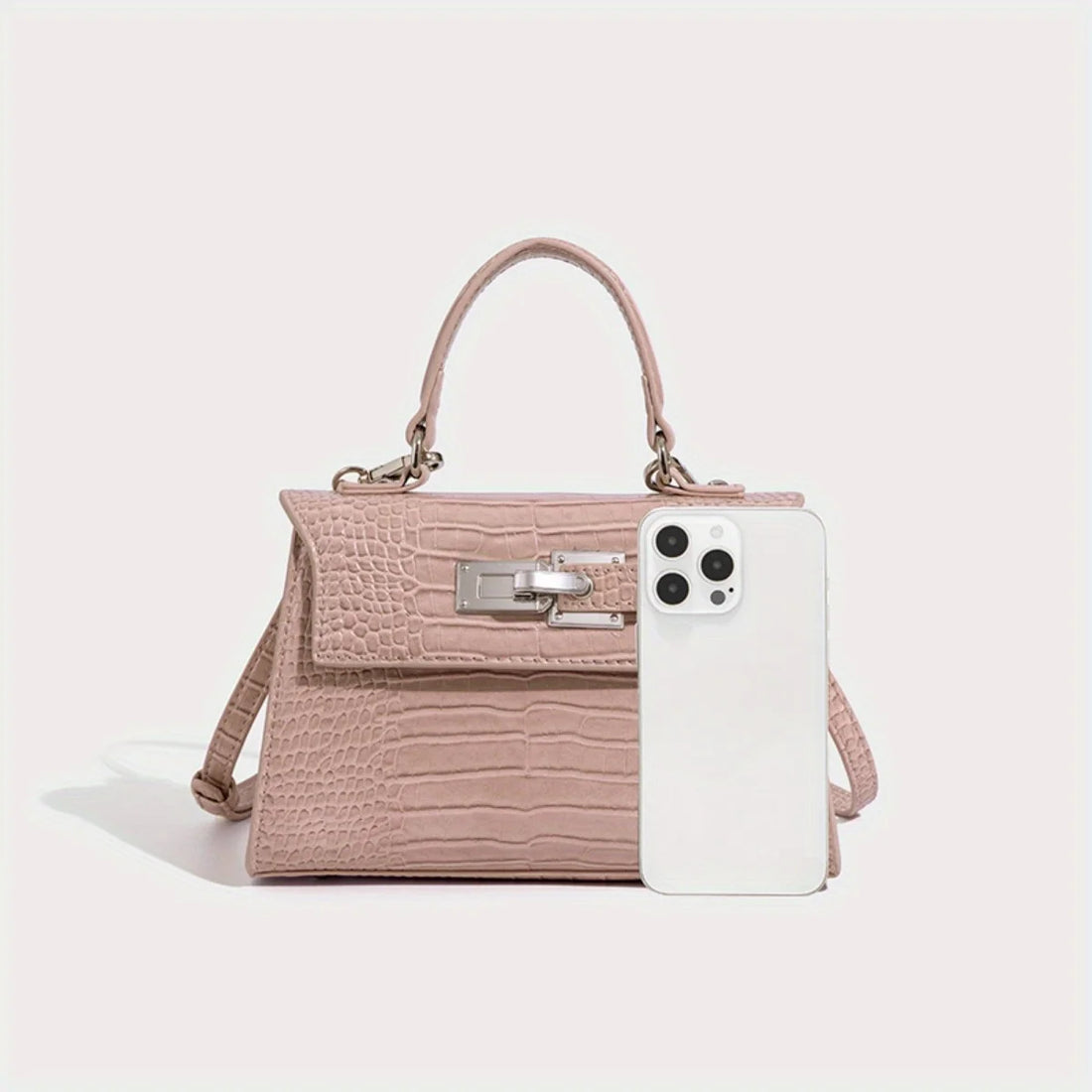 JIOMAY 2025 New Women's Fashion Crocodile Pattern PU Leather Shoulder Bag Elegant and Stylish