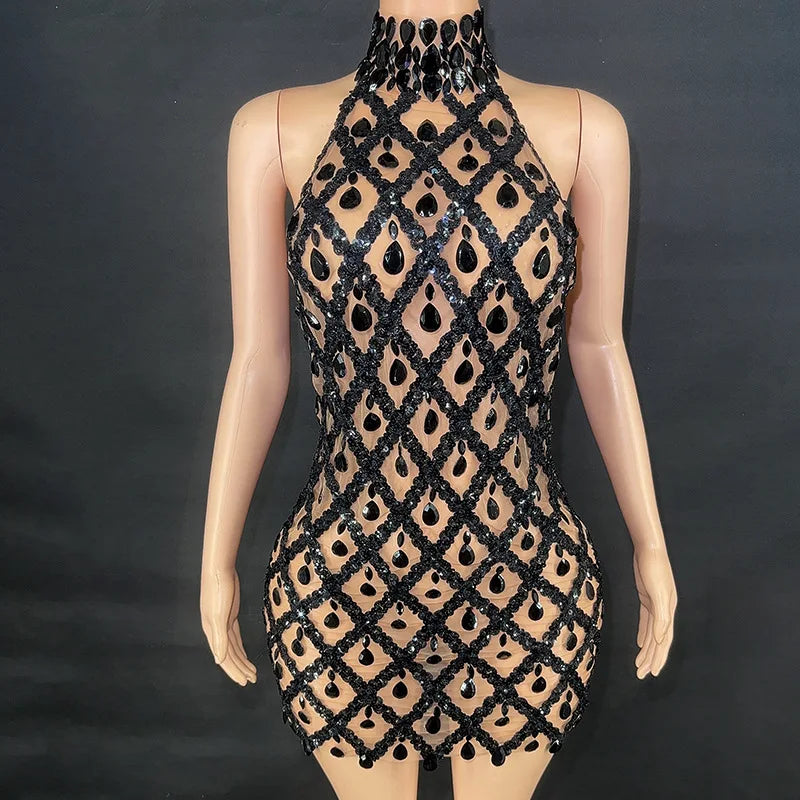 New Mesh Dress Luxury Evening Celebrate Prom Birthday Party