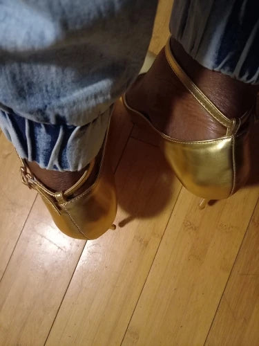 Gold Woman's Shoes