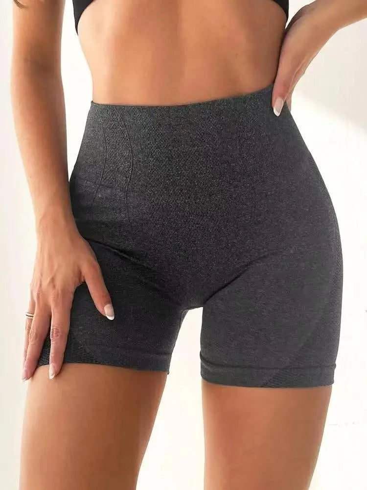 High Waist Butt Liftting Gym Trainning Yoga Fitness Three Point Shorts