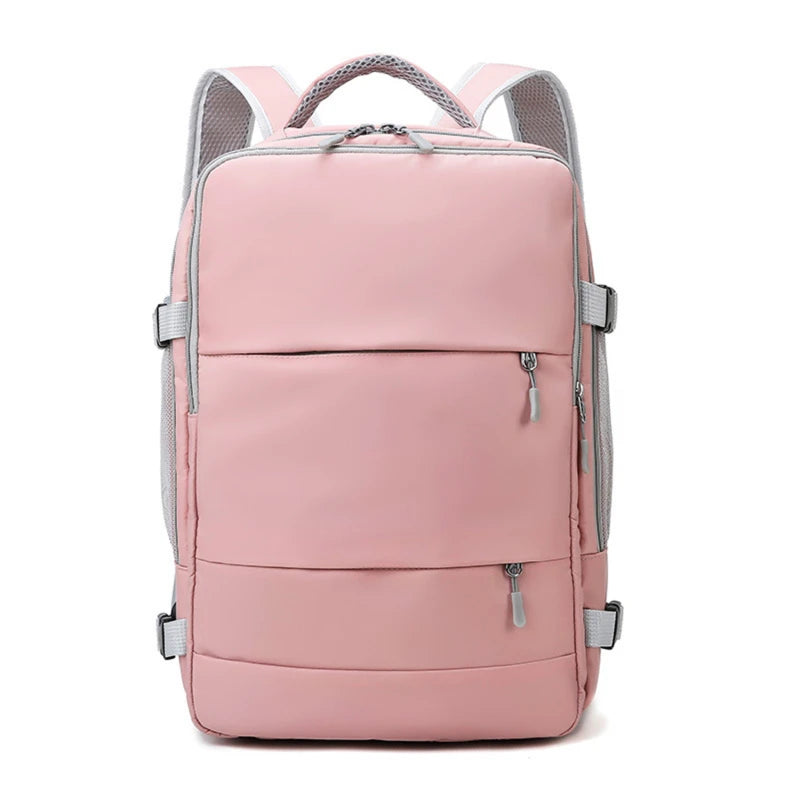 Travel Backpack Waterproof Anti-Theft Casual Bag with Luggage Strap & USB Charging
