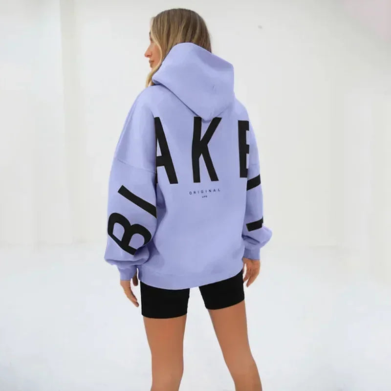 Sweater Women Super Large Hooded Sweatshirt Long Sleeved Y2K Top