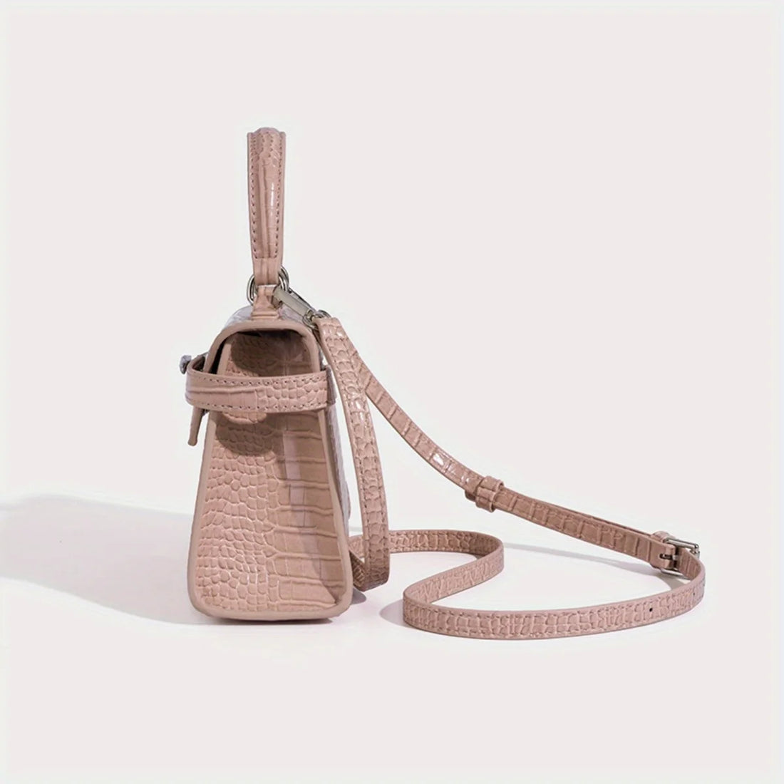 JIOMAY 2025 New Women's Fashion Crocodile Pattern PU Leather Shoulder Bag Elegant and Stylish