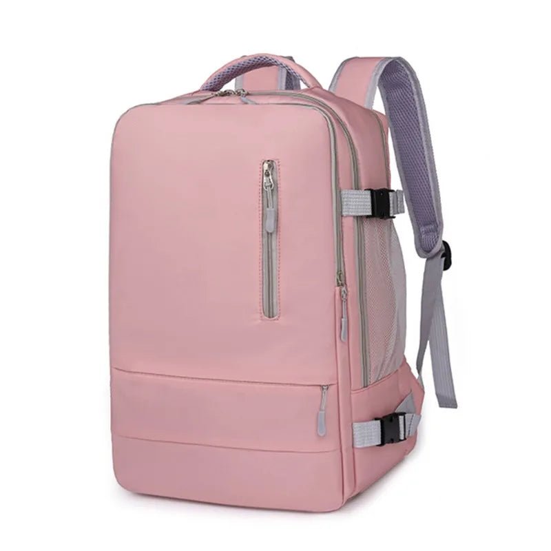 Travel Backpack Waterproof Anti-Theft Casual Bag with Luggage Strap & USB Charging
