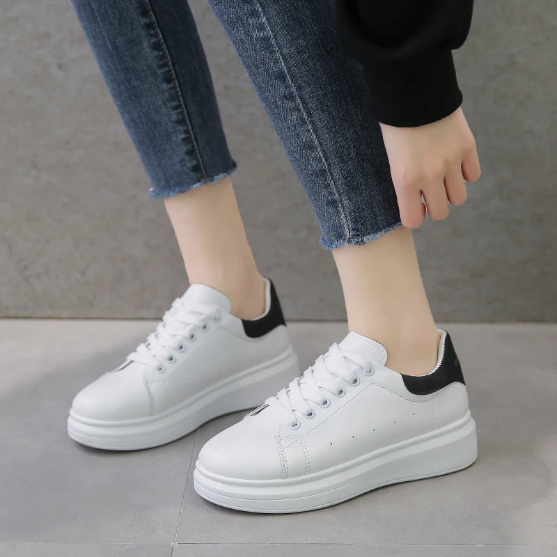 Spring and Autumn Fashion New PU Breathable Casual Women's